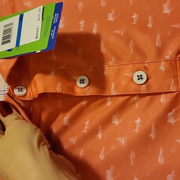 NWT: Guy Harvey Performance Printed Polo Shirt - Picture 2 of 11